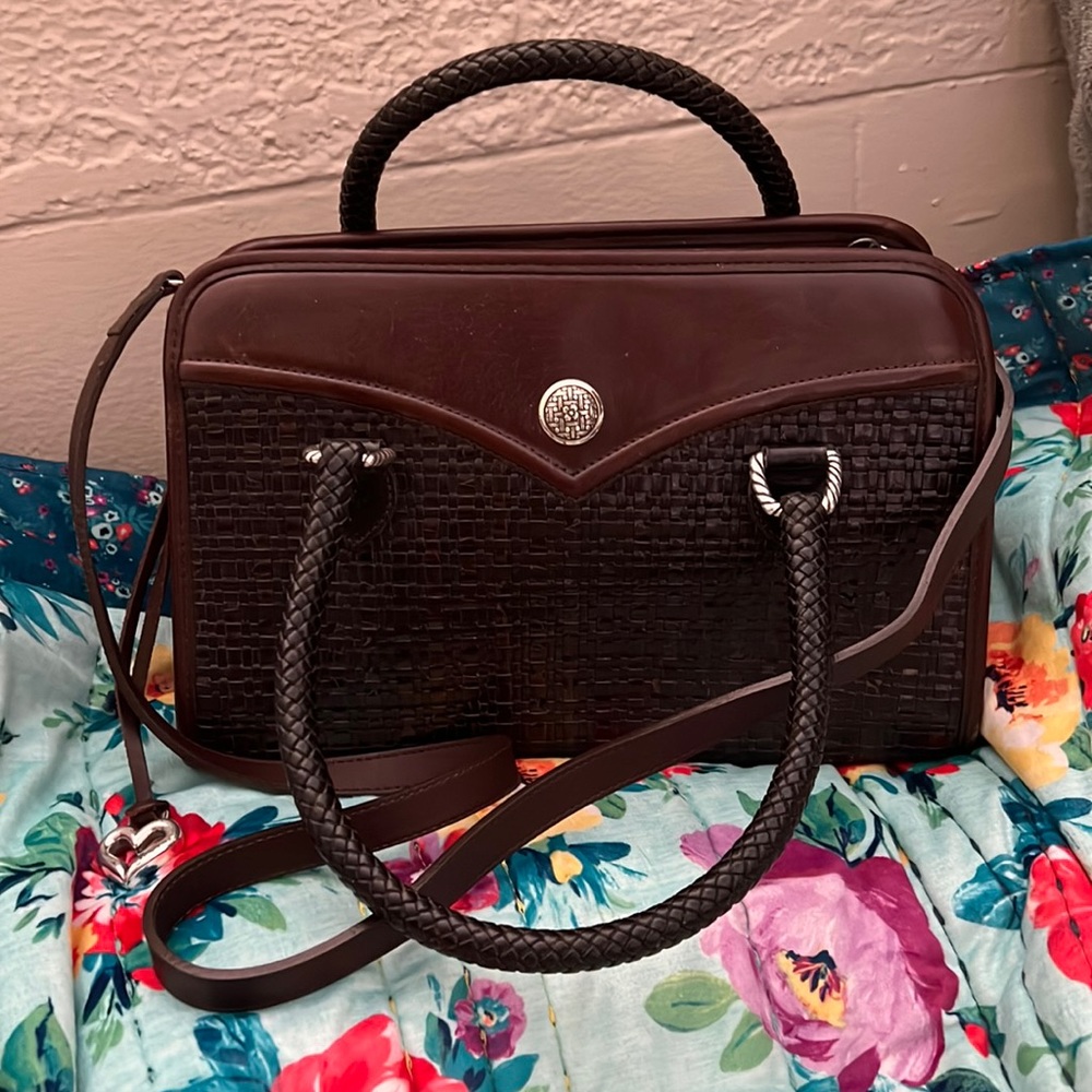 Brighton Leather Weave Purse